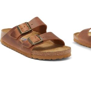 BirkenstockArizona Leather Slide Sandal -Discontinued